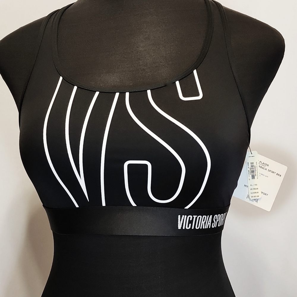 Bnwt (xl) " Victoria Sport" minimum support racerback sports bra msrp $63